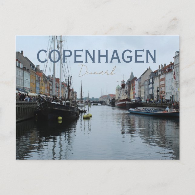 Copenhagen Denmark Travel Postcard (Front)
