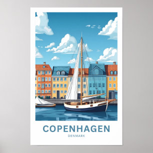Copenhagen Denmark Travel Print
