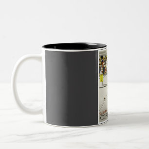 Copenhagen Denmark Vintage Travel   Two-Tone Coffee Mug