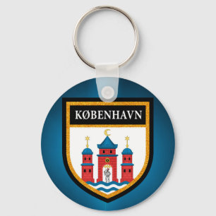 Copenhagen Flag Key Ring