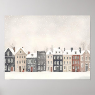 Copenhagen Illustration Winter Copenhagen Print De