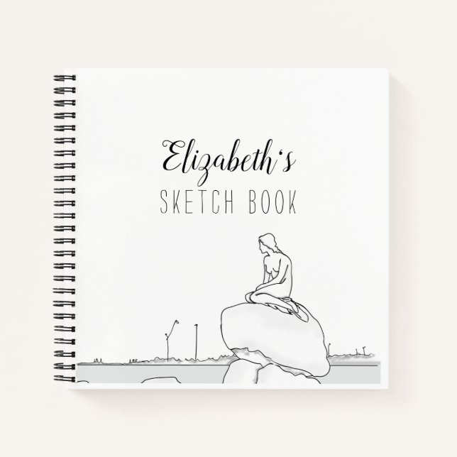 Copenhagen Mermaid Sketch Book (Front)