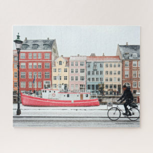 Copenhagen morning, bicycle, 520 pcs, jigsaw puzzle