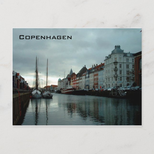 Copenhagen - Ny Haven Postcard (Front)