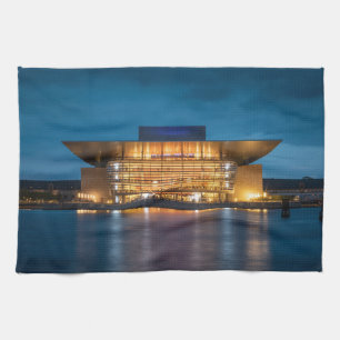 Copenhagen Opera House Tea Towel