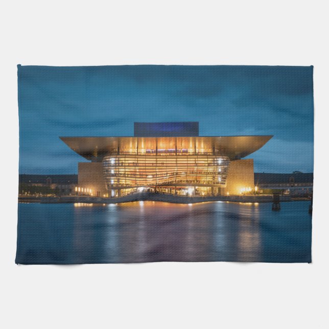Copenhagen Opera House Tea Towel (Horizontal)