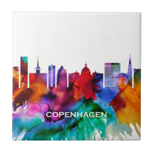 Copenhagen Skyline Ceramic Tile