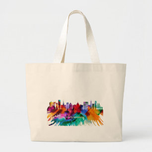 Copenhagen Skyline Large Tote Bag