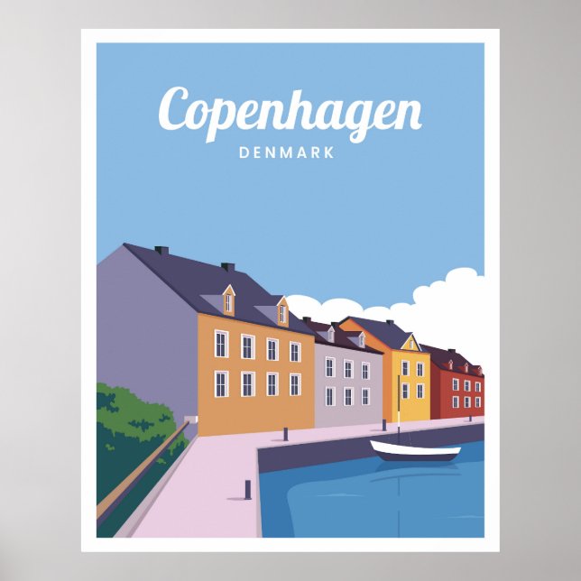 Copenhagen skyline poster (Front)