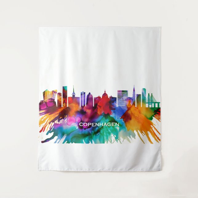 Copenhagen Skyline Tapestry (Front)