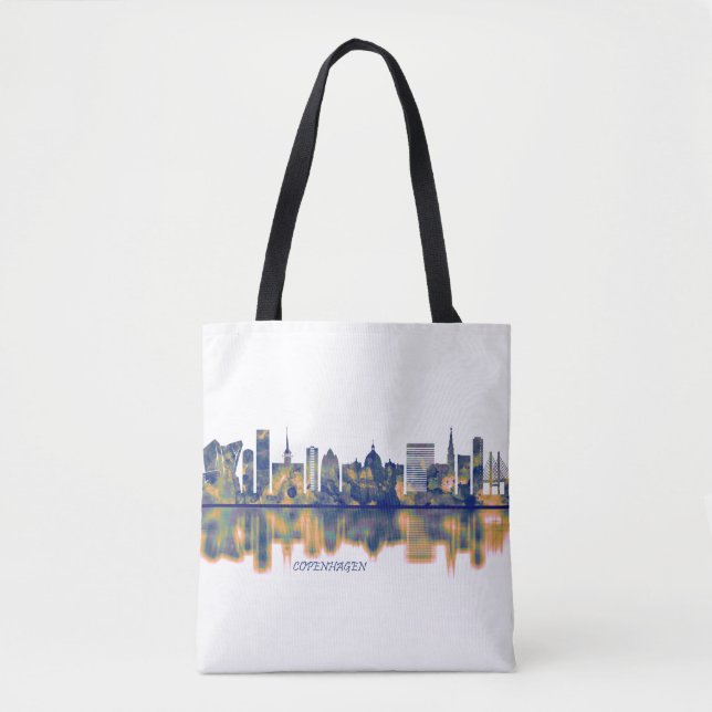 Copenhagen Skyline Tote Bag (Front)