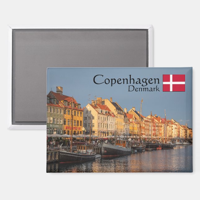 Copenhagen Souvenir Magnet (Front/Back)