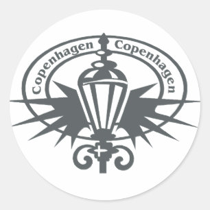 Copenhagen Stamp Classic Round Sticker