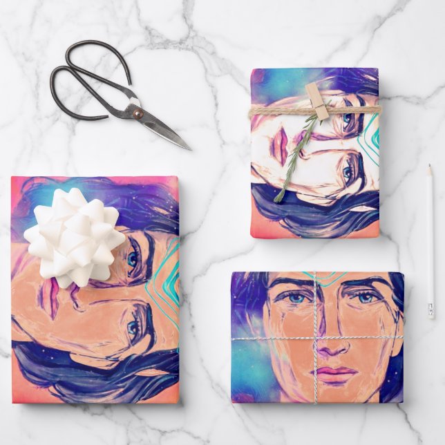 Copernicus a Fire Elf High Weirdness Wrapping Paper Sheet (Front)