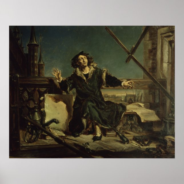 Copernicus in the tower at Frombork Poster (Front)