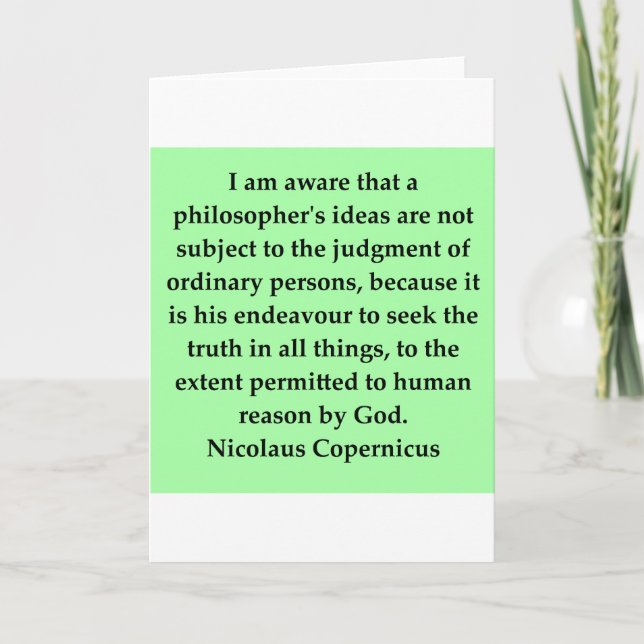 copernicus quote card (Front)