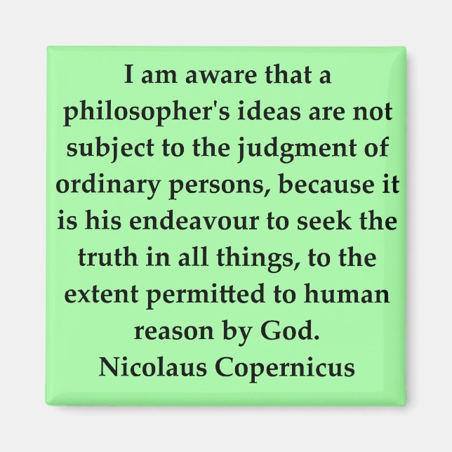 copernicus quote magnet (Front)