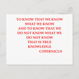 COPERNICUS quote Postcard