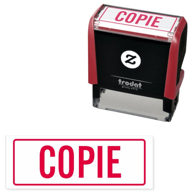 Copied Text Self-inking Stamp (In Situ)