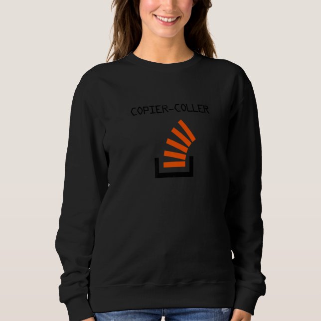 Copier Coller Programmer Software Developer Nerd G Sweatshirt (Front)
