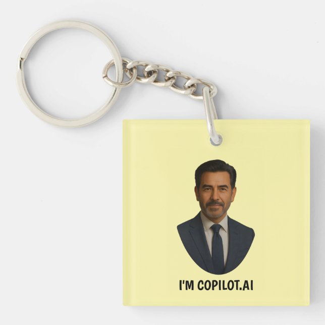 COPILOT.AI is Your Key to Success! Square Keychain (Front)