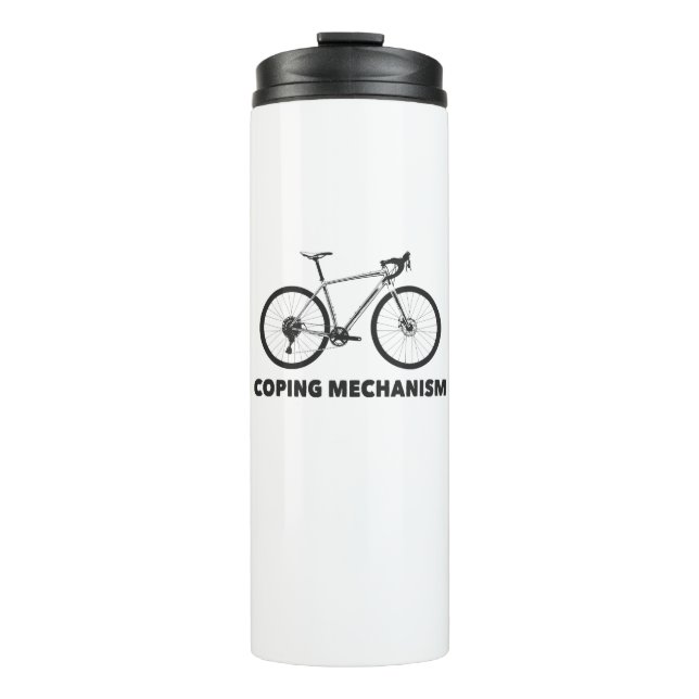 Coping Mechanism Bike Thermal Tumbler (Front)