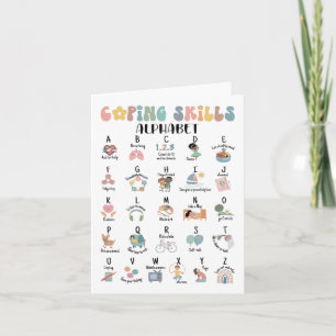 Coping Skills Alphabet Mental Health Counsellors T Card