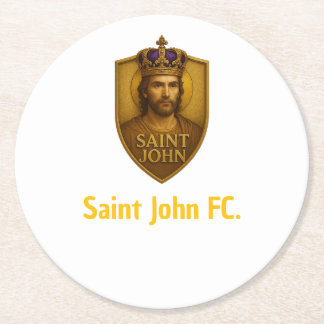 Copo Port Saint John FC. Round Paper Coaster