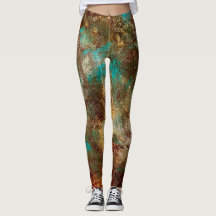 Copper Abstract Leggings