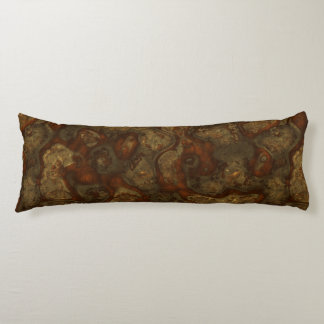 Copper and Bronze Stone Abstract Body Cushion