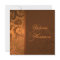 Copper and Brown Damask Wedding Invitation