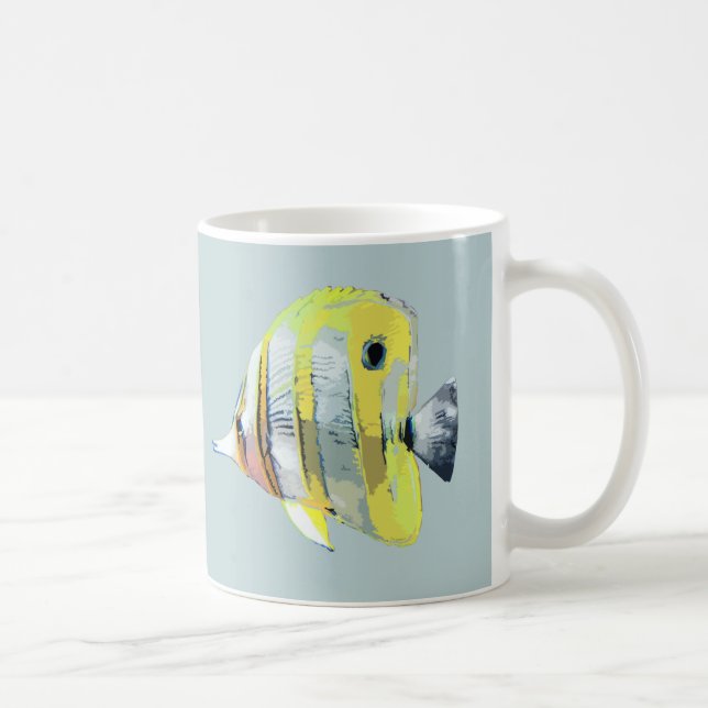 Copper-banded Butterfly Fish Coffee Mug (Right)