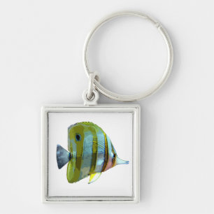 Copper-Banded Butterfly Fish Key Ring