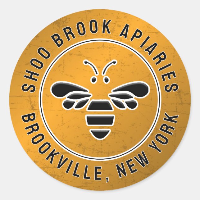 Copper Beekeeper Honeybee Apiary Product Label (Front)