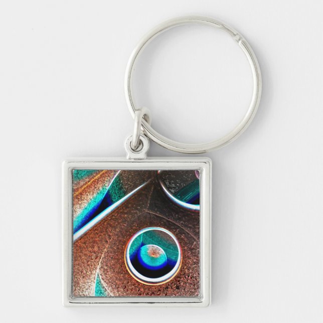 Copper Blue Key Ring (Front)