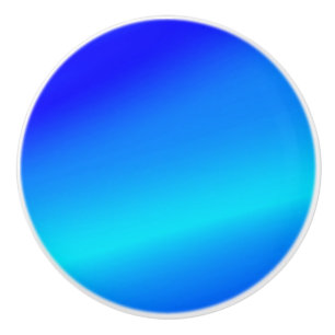 Copper blue ombre watercolor abstract pastel ceramic knob