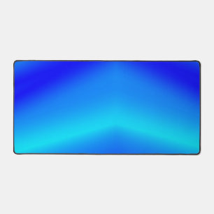 Copper blue ombre watercolor abstract pastel  desk mat