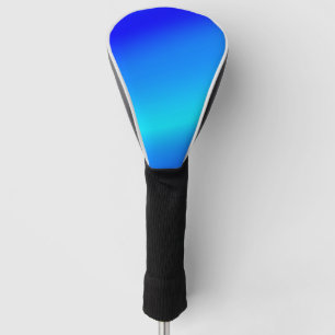 Copper blue ombre watercolor abstract pastel  golf head cover