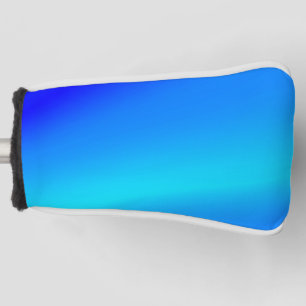 Copper blue ombre watercolor abstract pastel  golf head cover