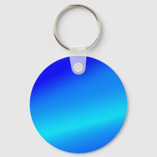 Copper blue ombre watercolor abstract pastel  key ring