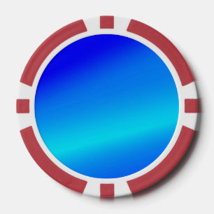 Copper blue ombre watercolor abstract pastel poker chips