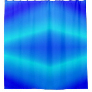 Copper blue ombre watercolor abstract pastel shower curtain