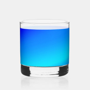 Copper blue ombre watercolor abstract pastel whiskey glass