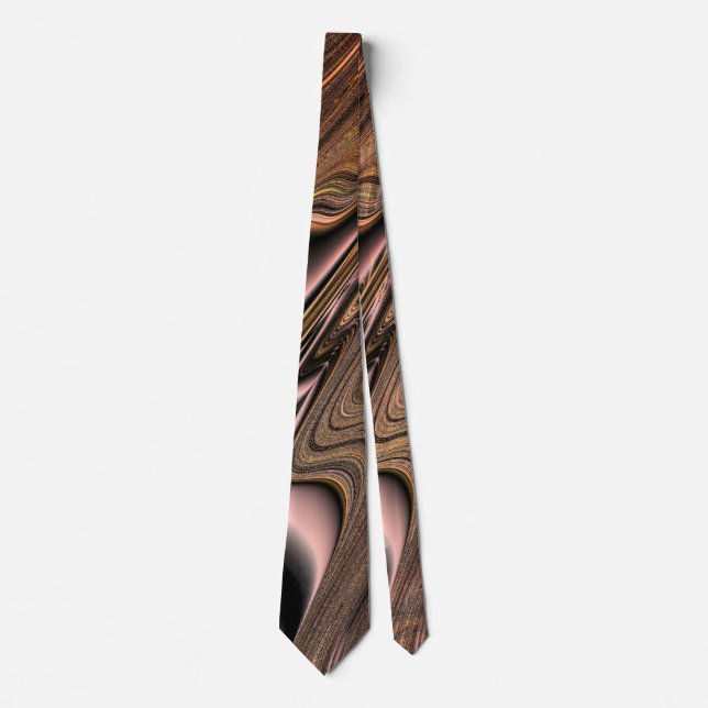 Copper Blush  Agate Tie (Front)