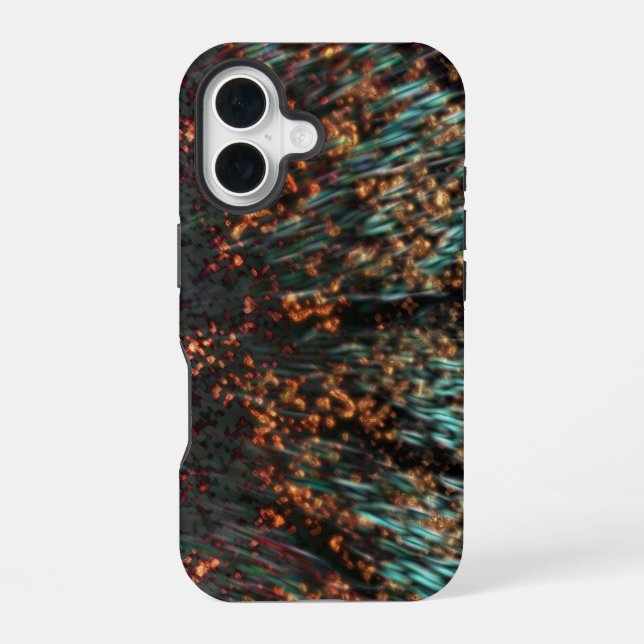 Copper Borealis iPhone 16 Case (Back)