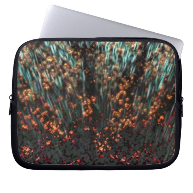 Copper Borealis Laptop Sleeve (Front)