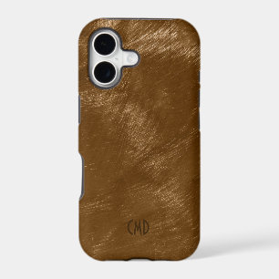 Copper Brown Metallic Design Brushed Steel Look 2