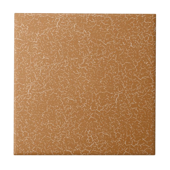 Copper Brown Solid Colour Tile (Front)