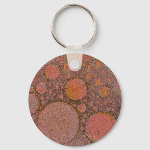 Copper bubble design key ring