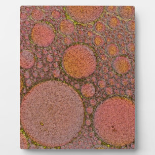 Copper bubble design plaque